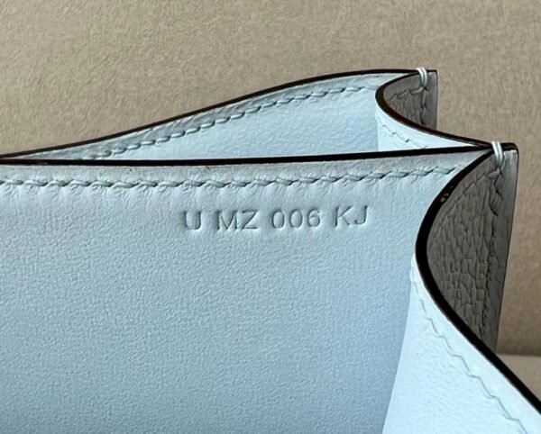 Hermes Constance Chevre TO Light Blue Silver Hardware 18cm Full Handmade