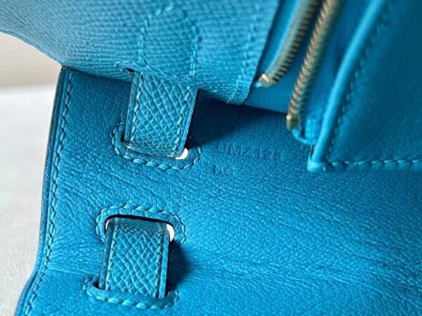 eb4d12e1d3e8085 Hermes Kelly Epsom P3 Candy blue Gold Hardware 25cm Full Handmade