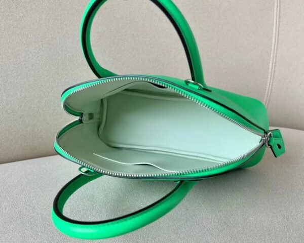 Hermes Bolide Evercolor 0Z fresh Green & 0S Light Green Silver Hardware 26cm Full Handmade