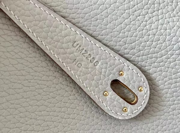 Hermès Lindy TC 80 Pearl grey Gold Hardware 26cm Full Handmade