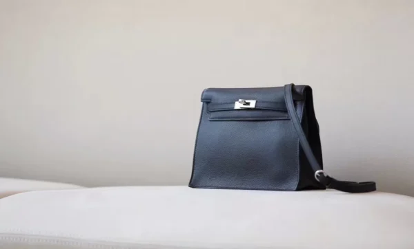 Hermès Kelly dance evercolor CK89 Black Silver Hardware 22cm Full Handmade