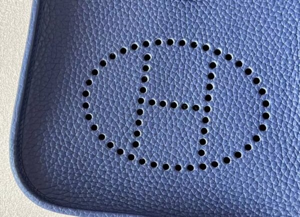 Hermès Evelyne TC 73 Gem Blue Gold Hardware 17cm Full Handmade