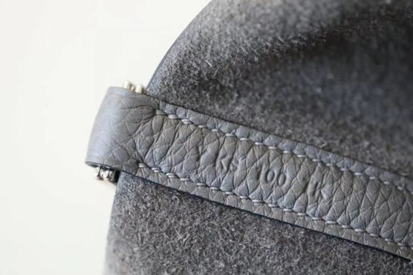 f1ab1f3c3b3c869 Hermes Picotin TC Leather tinware grey Silver Hardware 18cm Full Handmade