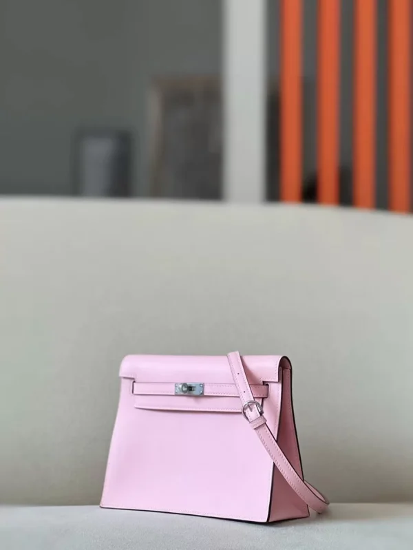 Hermès Kelly dance Swift 3Q sakura pink Silver Hardware 22cm Full Handmade