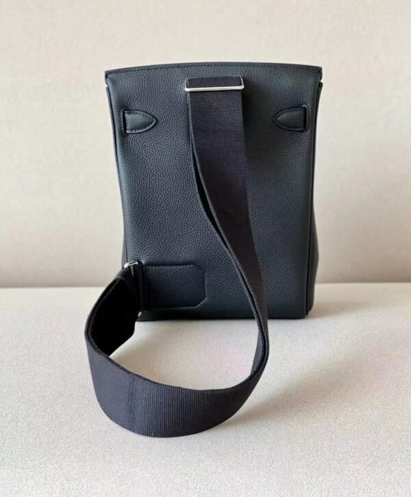 Hermes Kelly Hacados Togo CK89 Black Silver Hardware 18cm Full Handmade