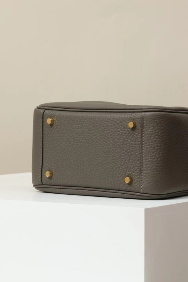 GPC Mode Lindy clemence Leather 8F tinware grey Gold Hardware 19cm Full Handmade