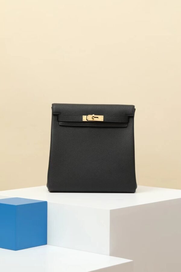 GPC Mode Kelly ado Togo Leather Ck89 Black Gold Hardware 22cm Full Handmade