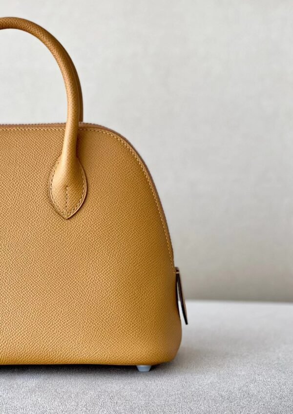 Hermes Bolide Epsom Leather 2S Sesame yellow Silver Hardware 26cm Full Handmade