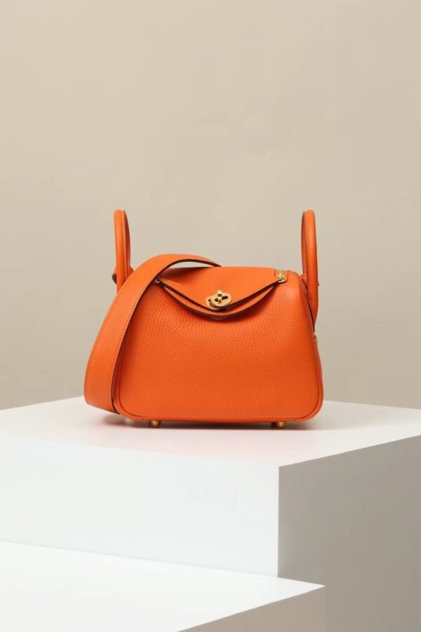 GPC Mode Lindy clemence Leather 9J Orange Gold Hardware 19cm Full Handmade