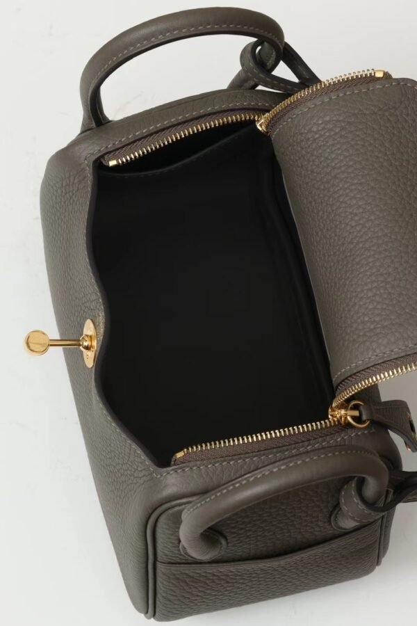 GPC Mode Lindy clemence Leather 8F tinware grey Gold Hardware 19cm Full Handmade