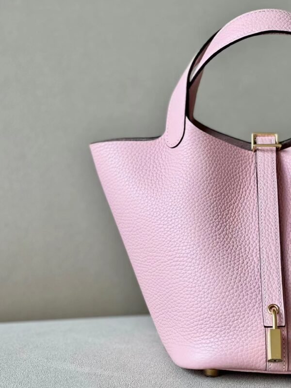f9a9dd83b9a0077 Hermes Picotin TC 3Q sakura pink Gold Hardware 18cm Full Handmade