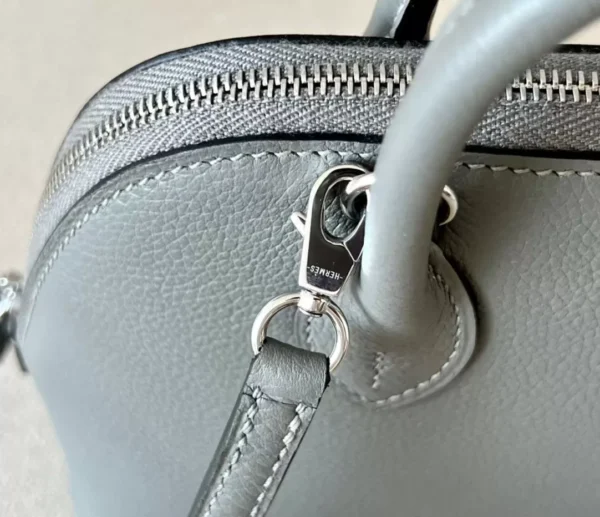 fa283e4fcaaadf3-jpg Hermès Mini Bolide Evercolor OL Noble grey Silver Hardware 18cm Full Handmade