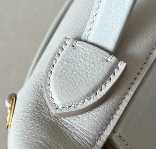 Hermes Kelly 2424 Evercolor & Swift Leather 80 Pearl grey Gold Hardware 21cm Full Handmade