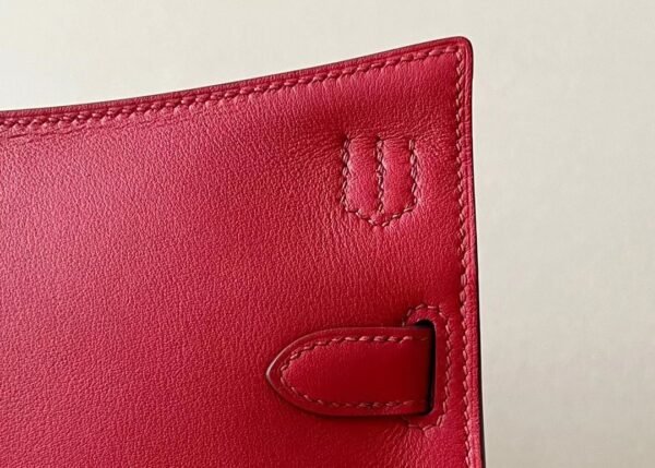 Hermes Mini Jypsiere Swift capsicum red Gold Hardware 23cm Full Handmade