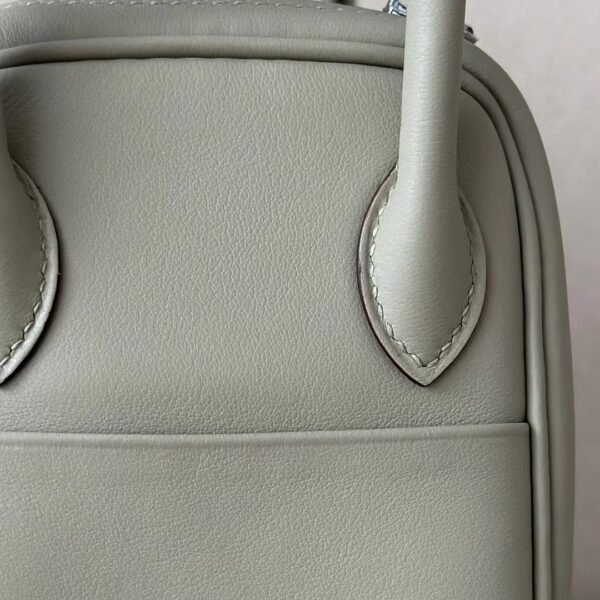 fcebaf96af3b77c GPC Mode Mini Lindy swift 8Q Beige apricot Silver Hardware 19cm Full Handmade