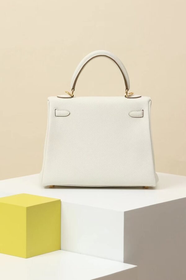 ff86b4a6e90a981 GPC Mode Kelly Togo OT Mushroom white Gold Hardware 25cm Full Handmade