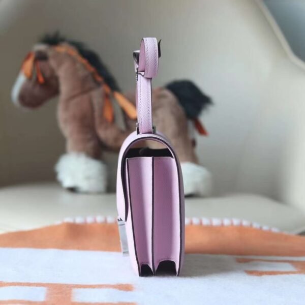 GPC Mode Constance Epsom X9 Mallow purple Silver Hardware 18cm Full Handmade
