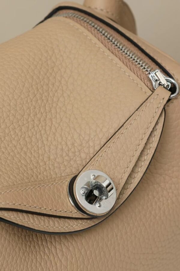 GPC Mode Lindy clemence Leather S2 Light Khaki Silver Hardware 19cm Full Handmade