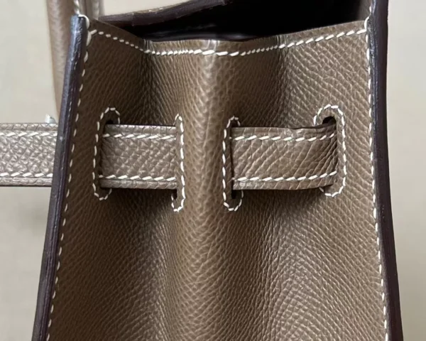 Hermes Birkin Epsom CK18 Etoupe Grey Gold Hardware 25cm Full Handmade
