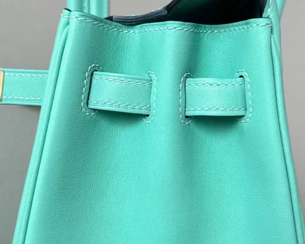 Hermès Birkin Swift 3P Macaron blue Gold Hardware 25cm Full Handmade