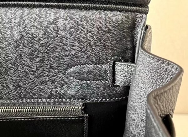 Hermes Birkin Chrome hearts Togo Black Silver Hardware 30cm Full Handmade