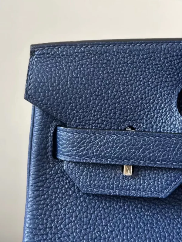 Hermès Birkin Togo 73 Gem Blue Gold Hardware 30cm Full Handmade