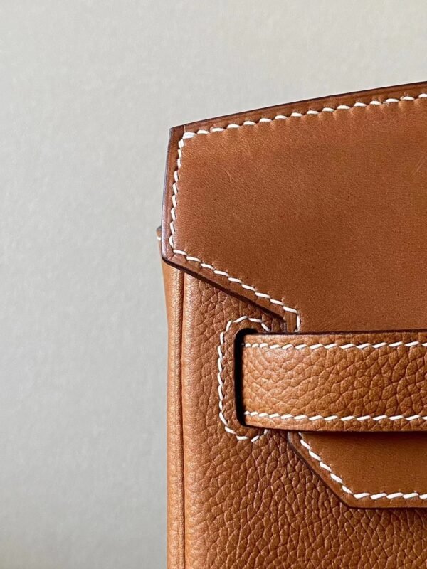 Hermes Birkin Barenia CK37 Golden Brown Gold Hardware 30cm Full Handmade