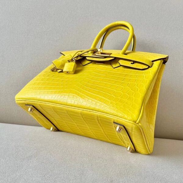 Hermes Birkin Matte Niloticus crocodile M9 calendula Yellow Gold Hardware 25cm Full Handmade