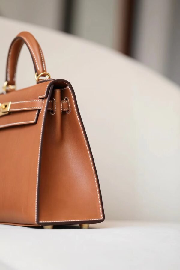 Hermes Birkin Barenia CK37 Golden Brown Gold Hardware 30cm Full Handmade