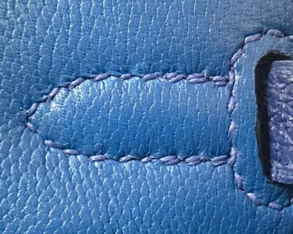 Hermès Birkin Togo 7T Bright Deep Blue Silver Hardware 25cm Full Handmade