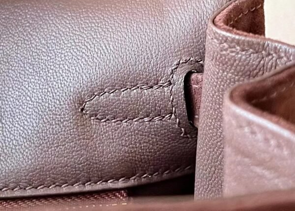 Hermes Birkin Chamois Leather Teddy brown Gold Hardware 25cm Full Handmade