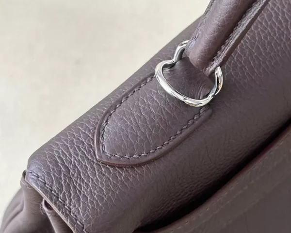 GPC Mode Kelly Togo 4A coffee Silver Hardware 32cm Full Handmade