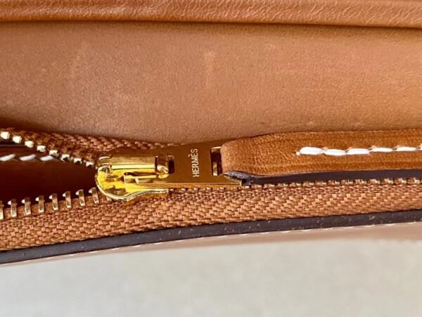 Hermes Birkin Barenia CK37 Golden Brown Gold Hardware 30cm Full Handmade