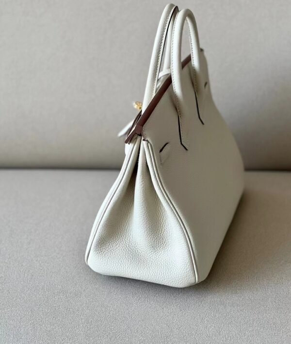 Hermes Birkin Togo CC10 Creamy White Gold Hardware 25cm Full Handmade