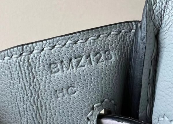 Hermes Birkin Epsom 8u Ice Blue & 10 Creamy White & 09 Light Purple Silver Hardware 25cm Full Handmade