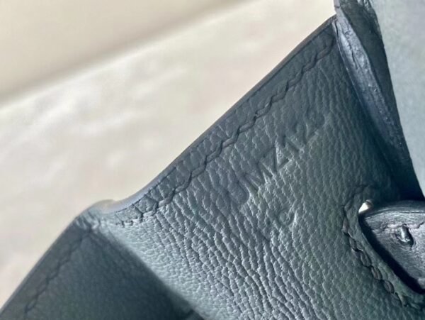 Hermes Birkin Ostrich 8F Etain Grey Gold Hardware 25cm Full Handmade