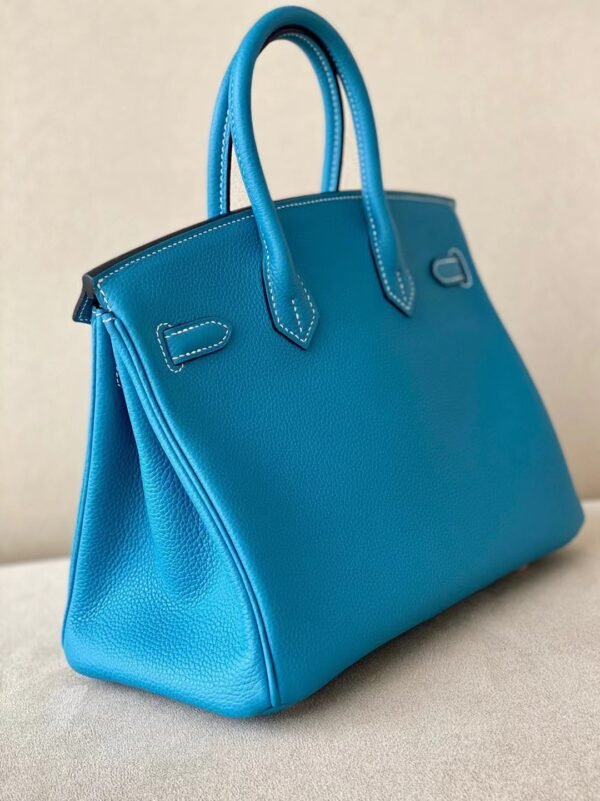 Hermès Birkin Togo 75 Denim blue Gold Hardware 25cm Full Handmade