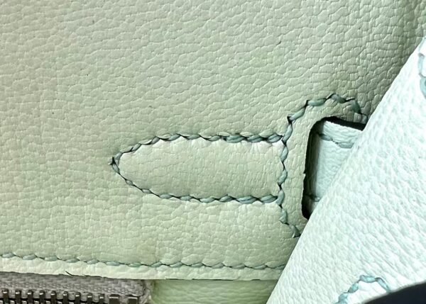 Hermes Birkin Swift 0S Light Green Silver Hardware 25cm Full Handmade