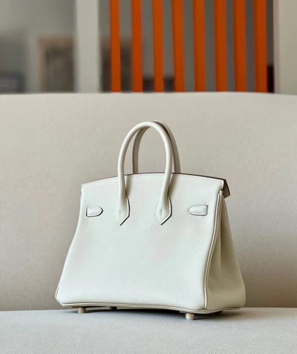 Hermes Birkin Togo CC10 Creamy White Gold Hardware 25cm Full Handmade