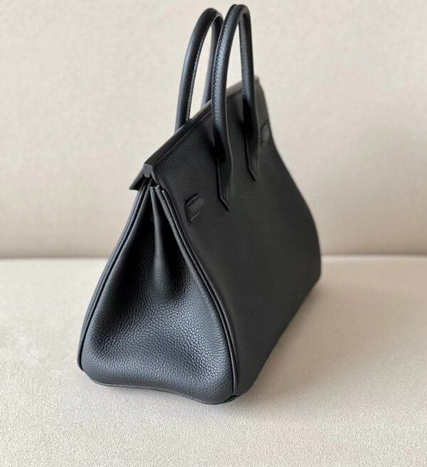 Hermes Birkin Togo CK18 Black Gold Hardware 25cm Full Handmade