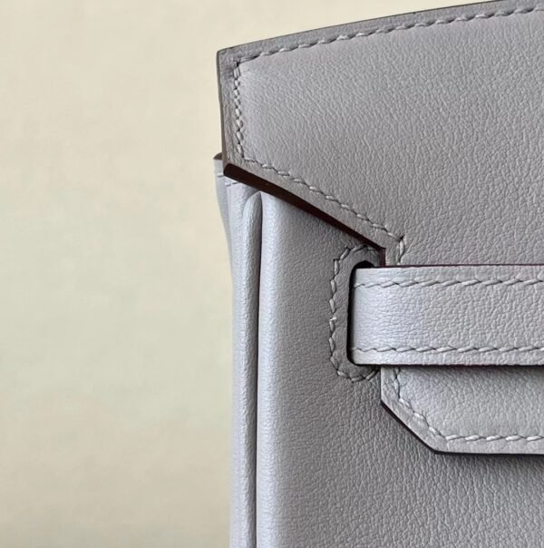 Hermes Birkin Swift 1F Grey Silver Hardware 25cm Full Handmade