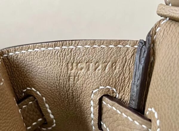 Hermes Birkin Togo CK18 Etoupe Grey Gold Hardware 25cm Full Handmade