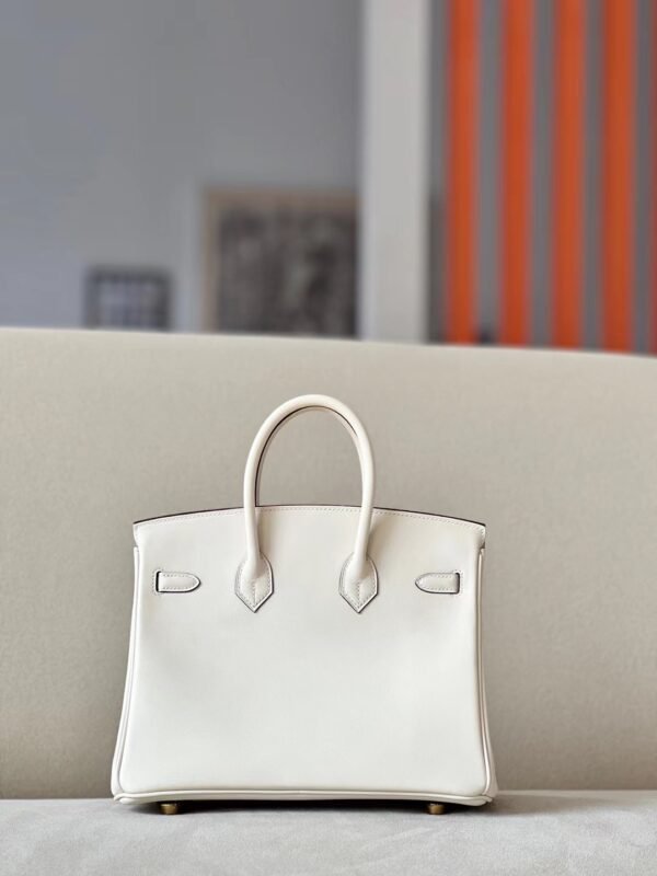 Hermès Brikin Swift I2 Creamy White Gold Hardware 25cm Full Handmade