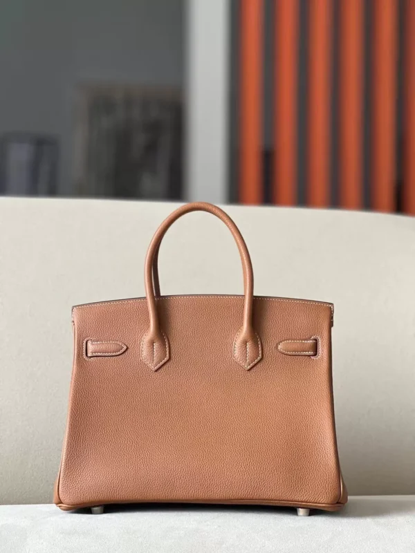 Hermès Birkin Togo CK37 Golden Brown Gold Hardware 30cm Full Handmade