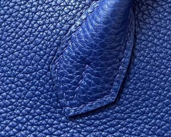 Hermès Birkin Togo 7T Bright Deep Blue Silver Hardware 25cm Full Handmade