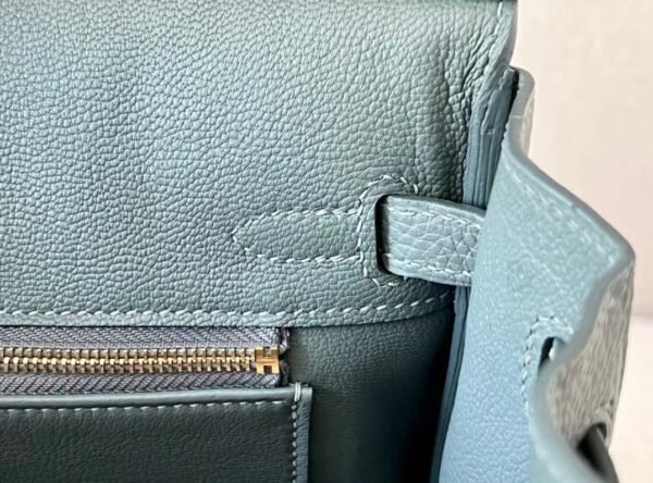 Hermès Birkin Togo 63 Almond green Gold Hardware 25cm Full Handmade