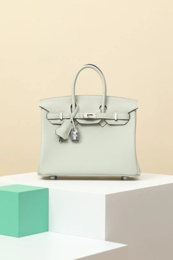 GPC Mode Birkin Togo Leather OW Crystal grey Silver Hardware 25cm Full Handmade