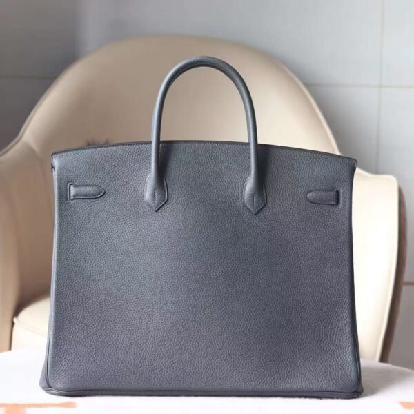 5bc853b3ca345eb GPC Mode Birkin TC Leather CK84 Gris fonce Grey Silver Hardware 40cm Full Handmade