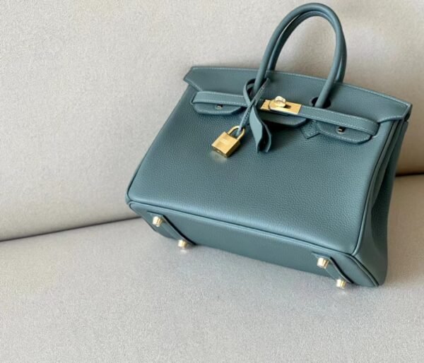 Hermès Birkin Togo 63 Almond green Gold Hardware 25cm Full Handmade