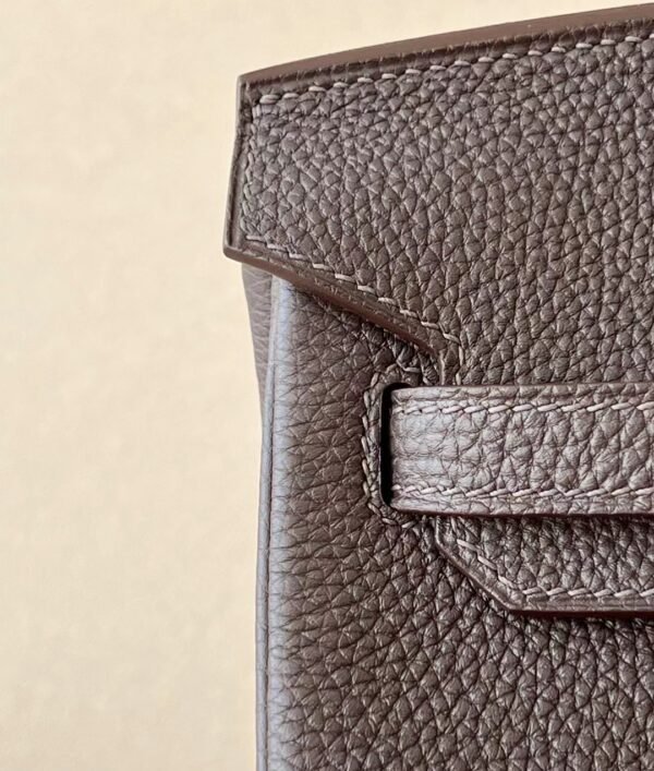 Hermes Birkin Togo Black Silver Hardware 25cm Full Handmade